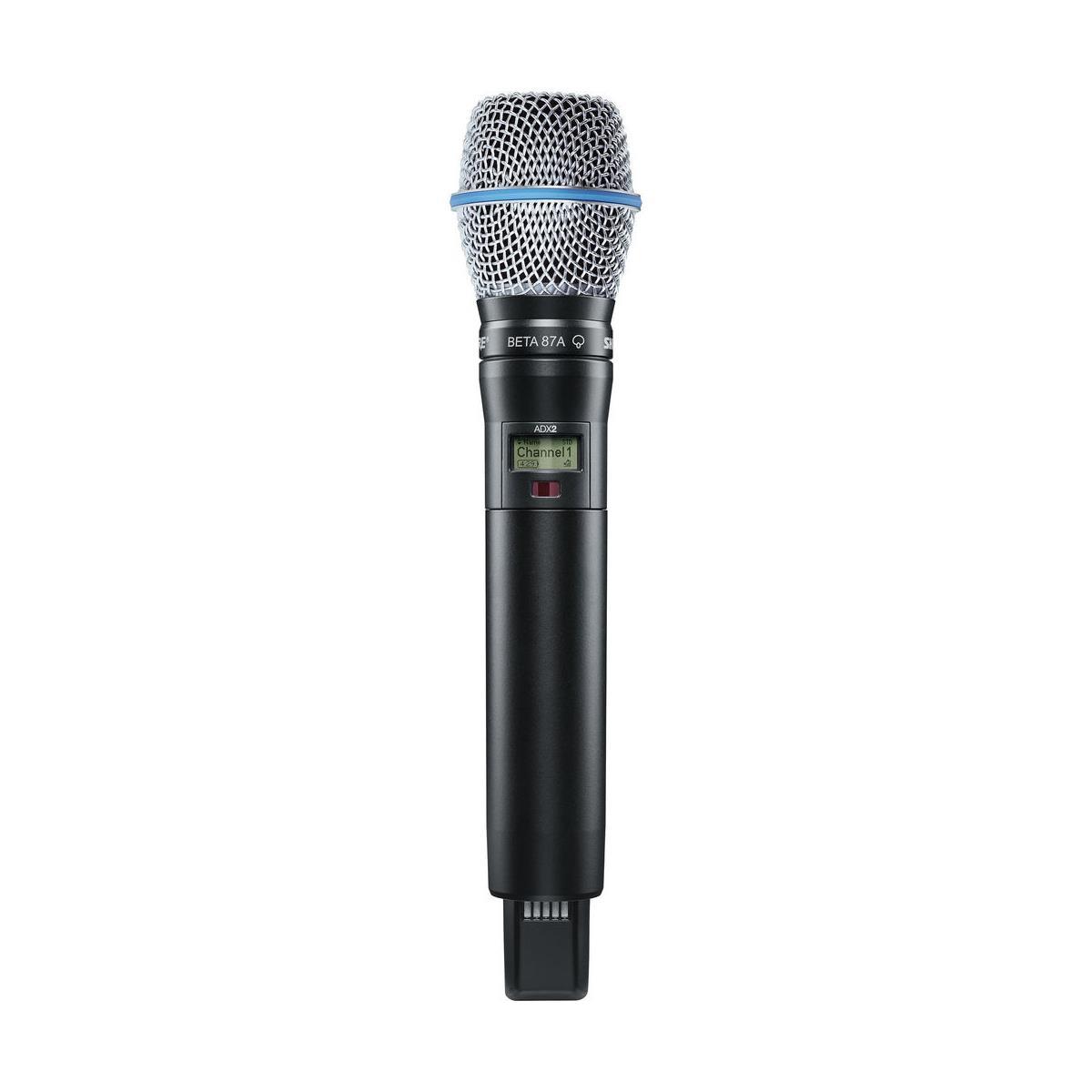 Shure ADX2 Handheld Transmitter with Beta 87A Mic Capsule, X55: 941 to 960MHz -  ADX2/B87A=-X55