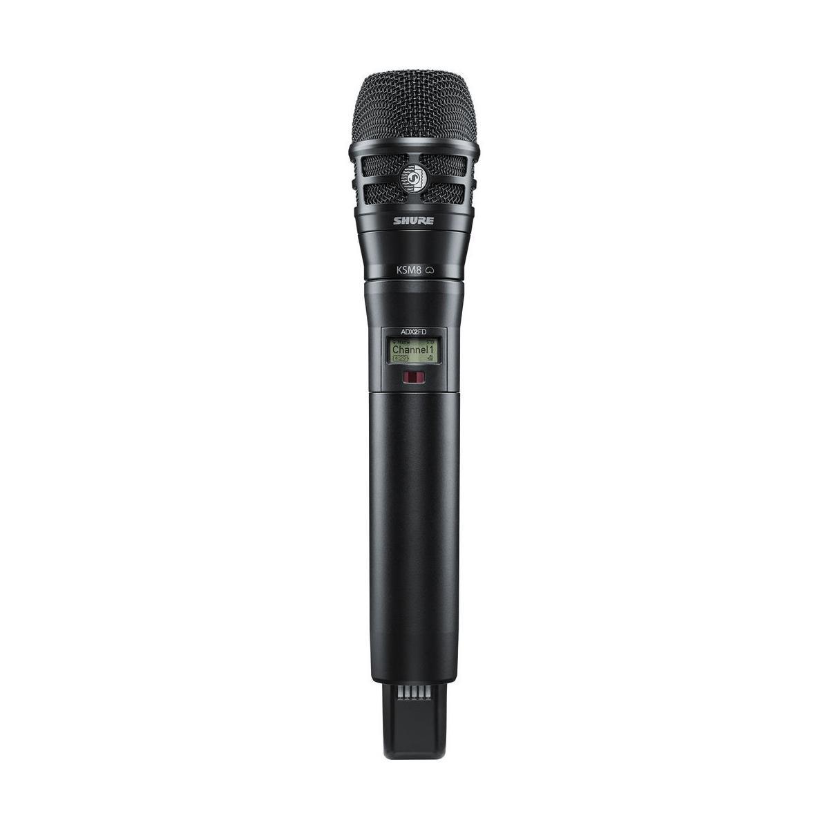 

Shure ADX2FD Handheld Transmitter with KSM8 Mic Capsule, X55: 941-960 MHz, Black