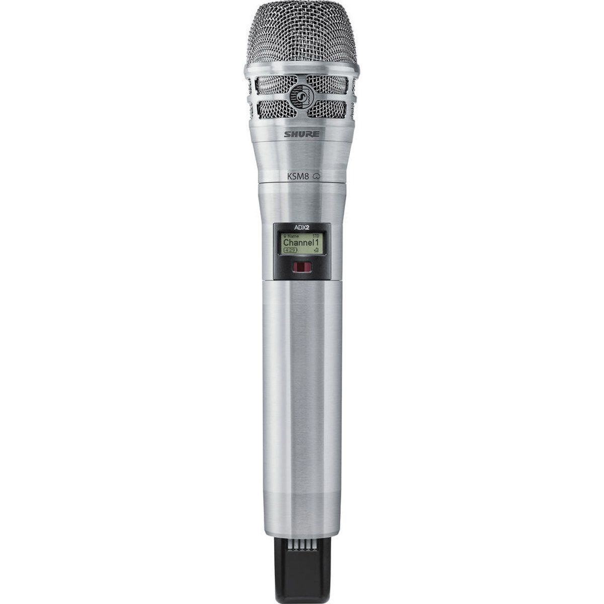 

Shure ADX2 Handheld Transmitter with KSM8 Mic Capsule, G57: 470-616 MHz, Nickel