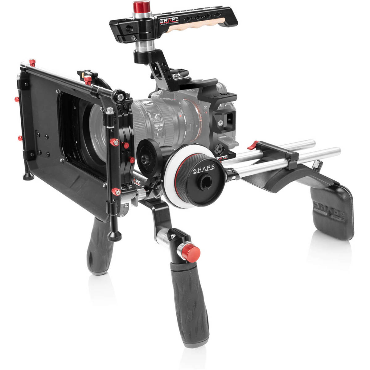 

Shape Shoulder Mount Matte Box Follow Focus Kit For Sony A7S3 Camera