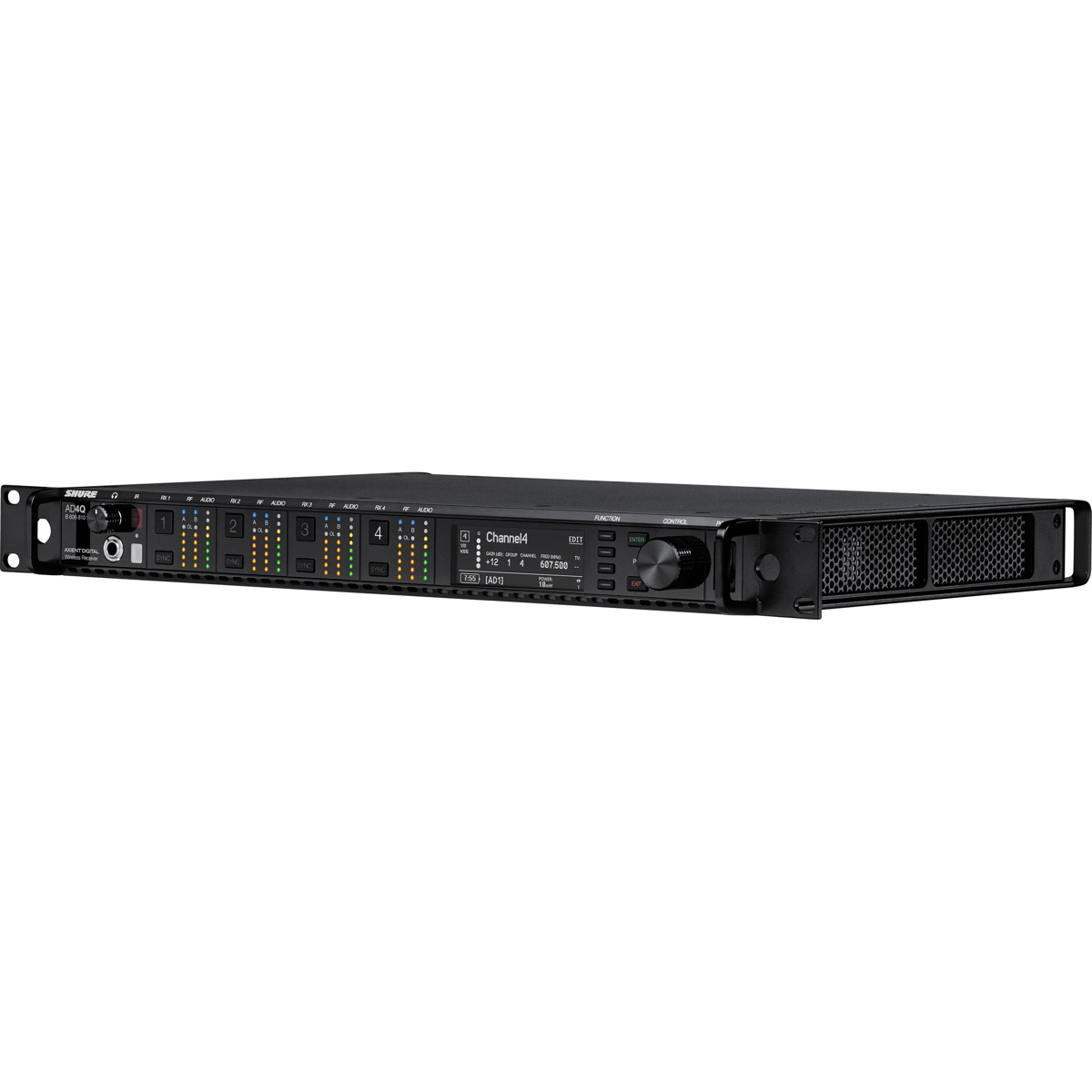 

Shure AD4Q Quad-CH Digital Receiver with Locking Power and Jumper Cables