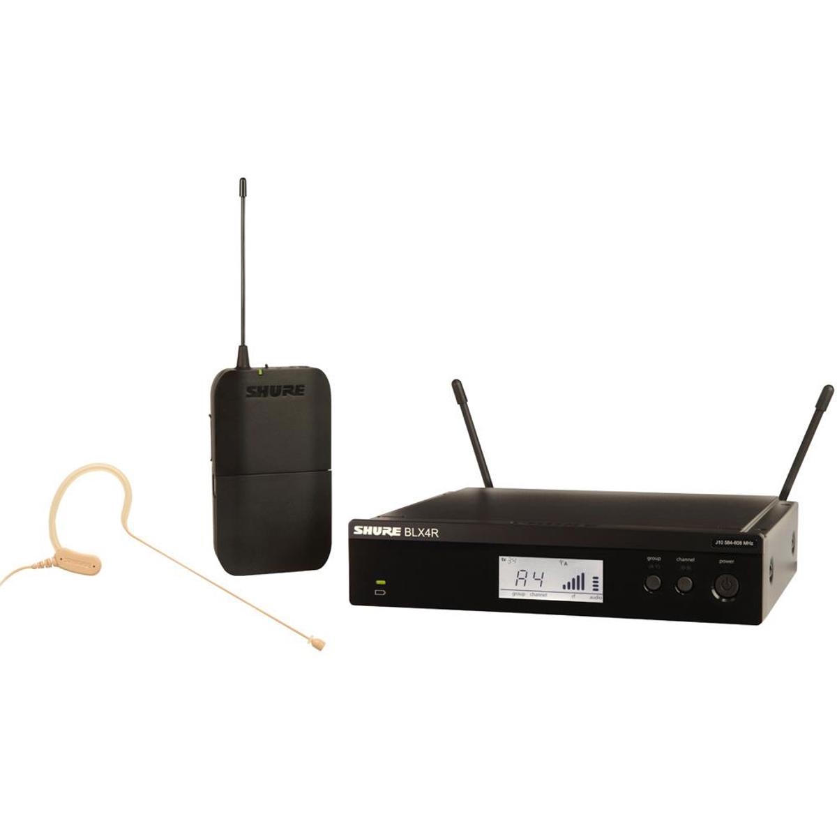 

Shure BLX14R Wireless Rackmount Presenter System with MX153 Earset Microphone H9: 512-542MHz