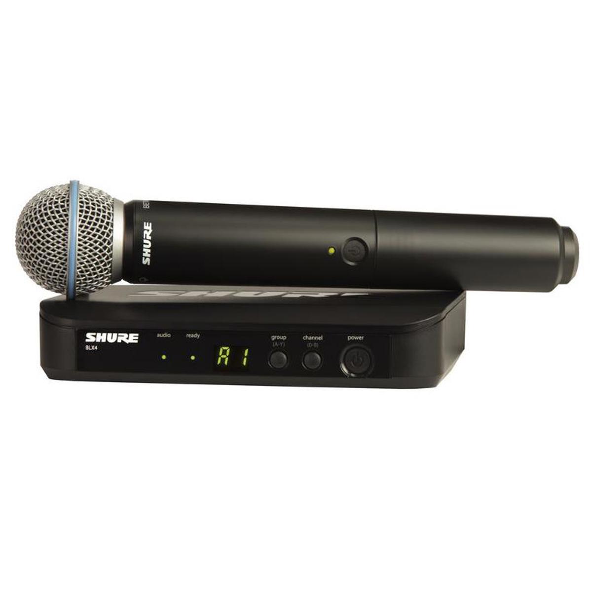 

Shure BLX24/PG58 Handheld Wireless System, H10: 542.125-571.800MHz