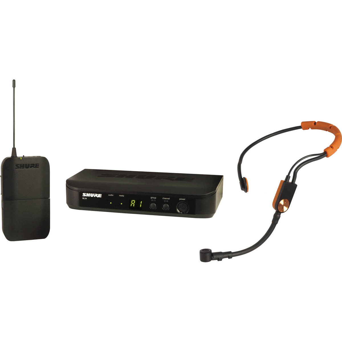 Shure BLX14 Wireless Fitness Headset System with SM31FH Microphone H11: 572-596MHz