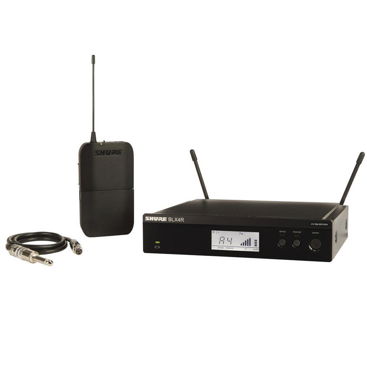 

Shure BLX14 Bodypack Guitar Wireless System, H11: 572 to 596MHz