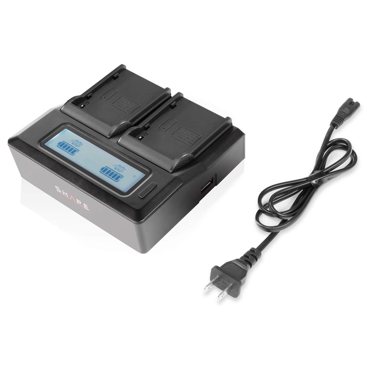 Image of Shape BP9CH Dual LCD Charger for Canon Battery
