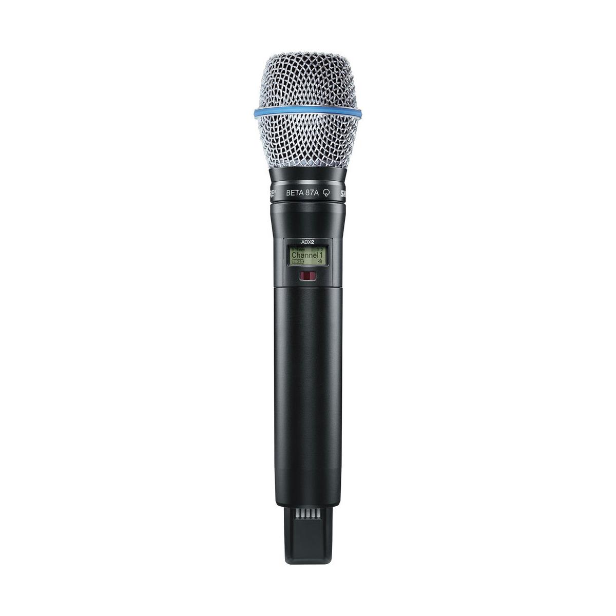 Shure ADX2/B87A Handheld Mic Transmitter w/ Beta 87A Capsule, G57: 470-616MHz -  ADX2/B87A=-G57