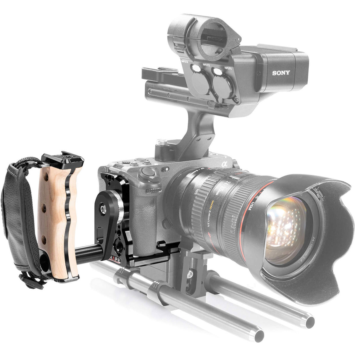 

Shape Half Camera Cage with Wooden Handle for Sony FX3