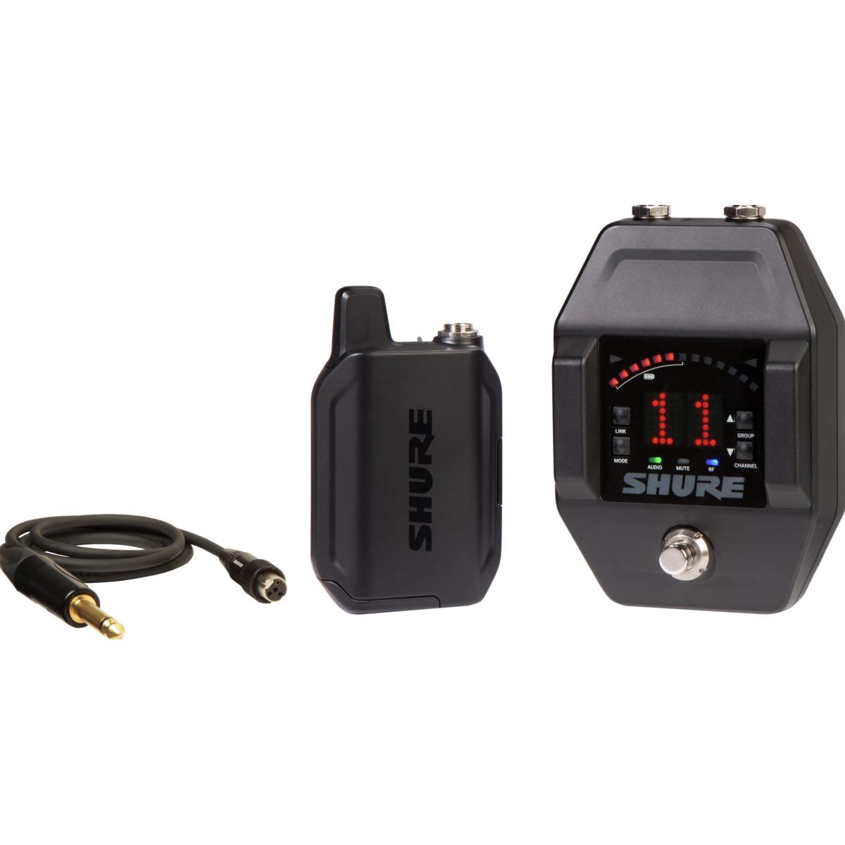 

Shure GLXD16+ Dual Band Digital Guitar Pedal System, WA302 Cable, Z3: 2.4/5.8GHz