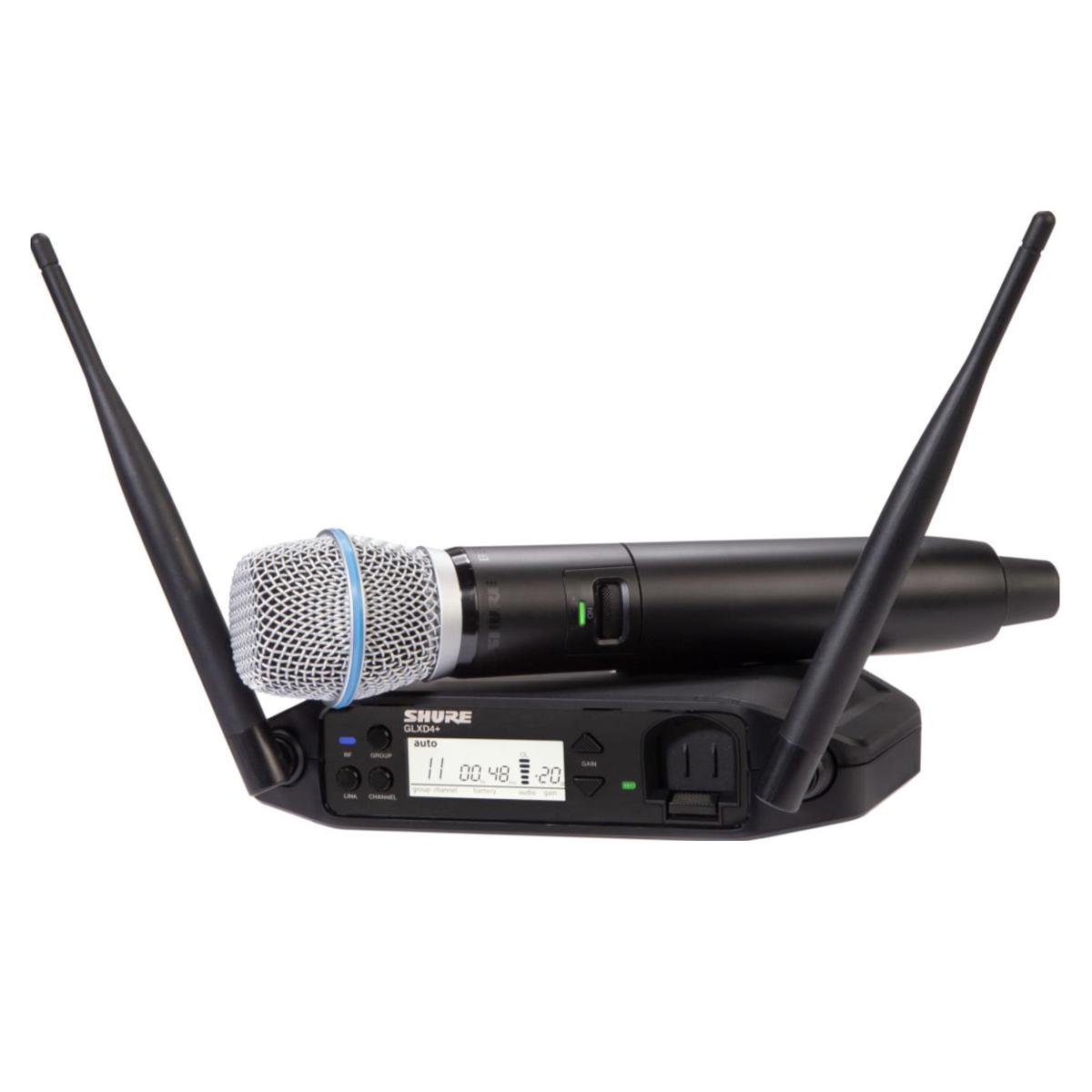

Shure GLXD24+ Dual Band Digital Wireless System with BETA 87A Mic,Z3: 2.4/5.8GHz