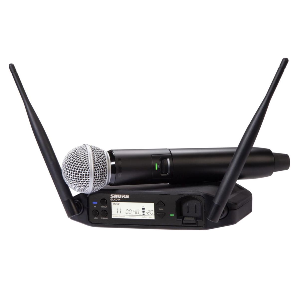 

Shure GLXD24+ Dual Band Digital Wireless System with SM58 Mic, Z3: 2.4/5.8GHz