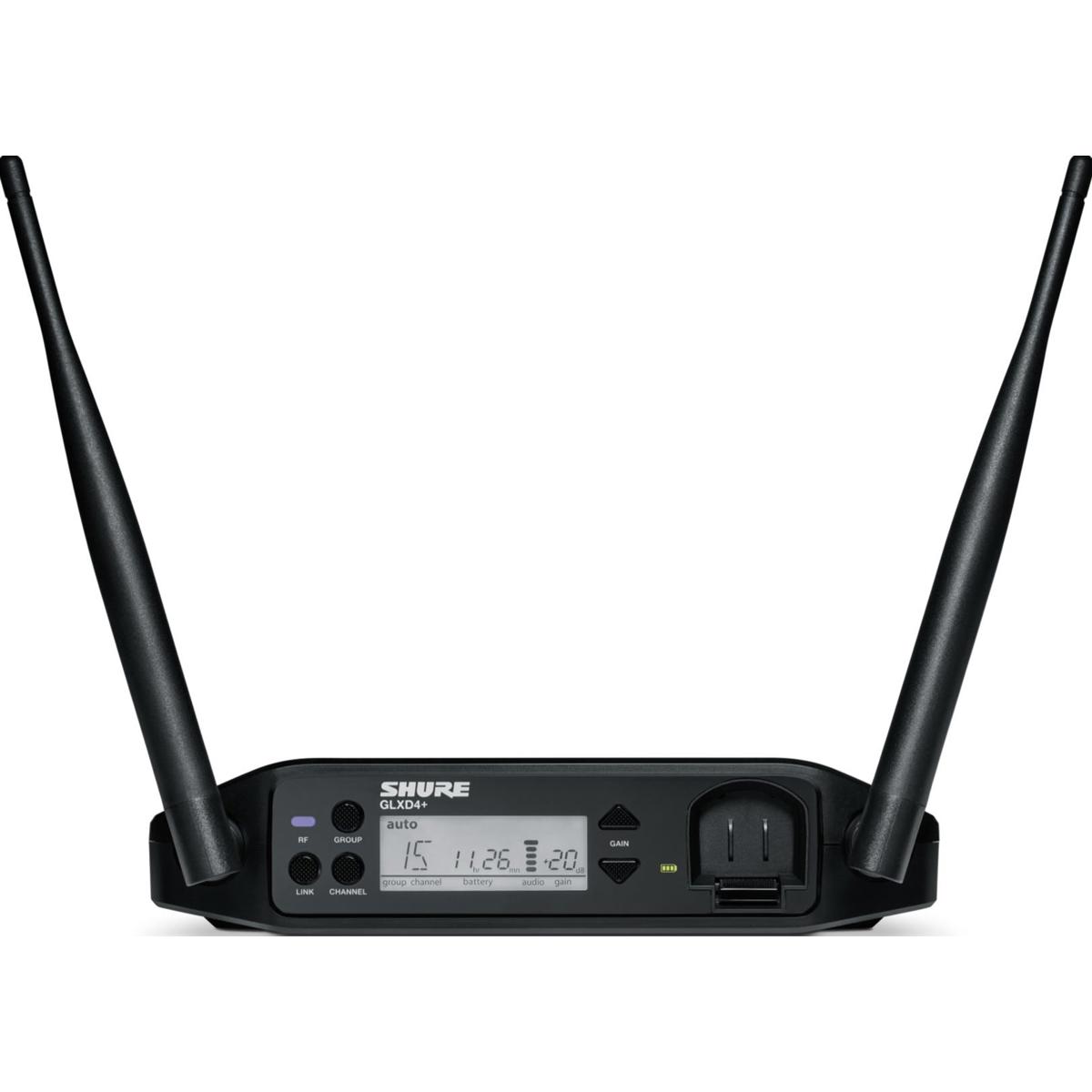 

Shure GLXD4+ Dual Band Digital Wireless Tabletop Receiver, Z3: 2.4/5.8GHz