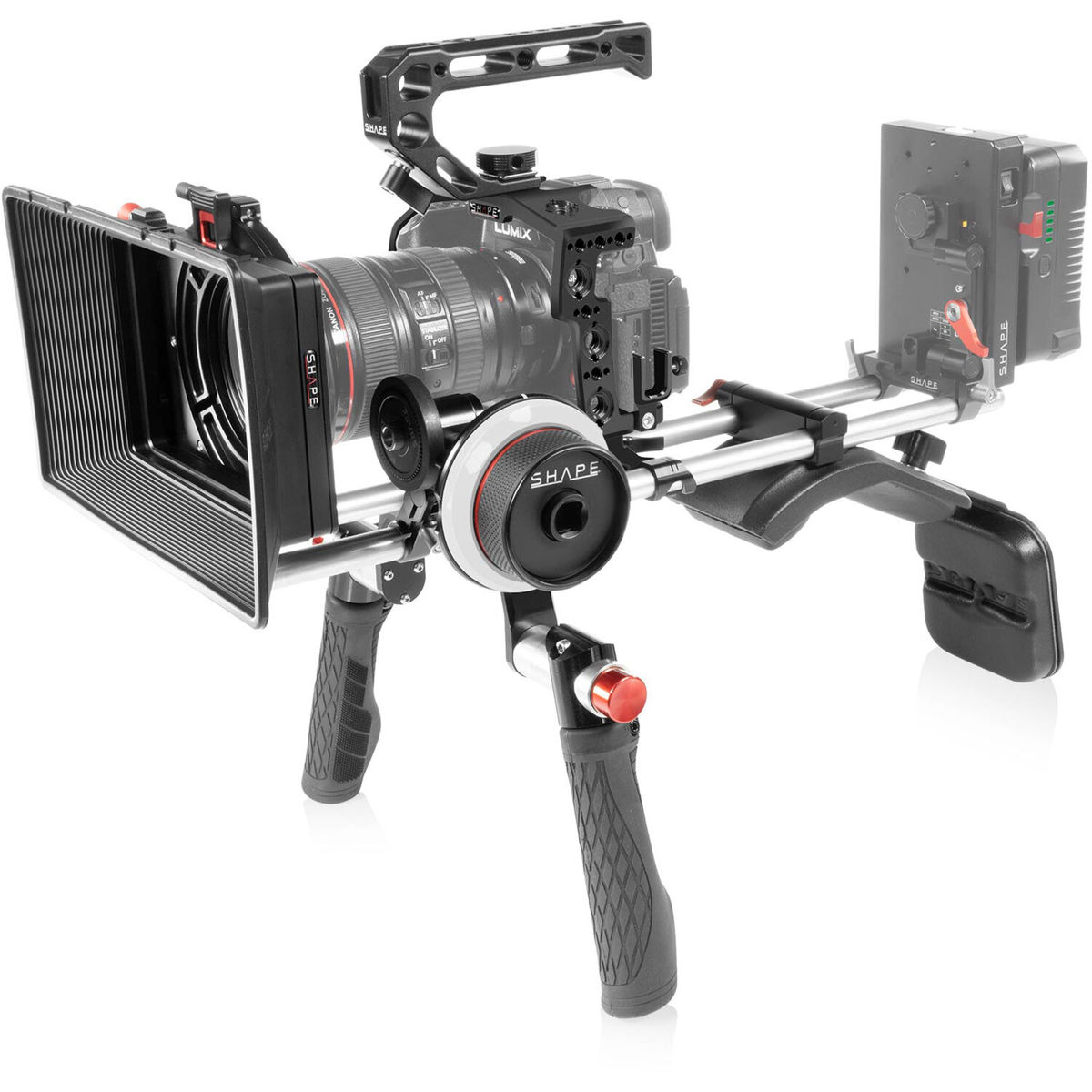 

Shape Shoulder Mount System w/Lightweight Matte Box and Follow Focus Kit for GH6