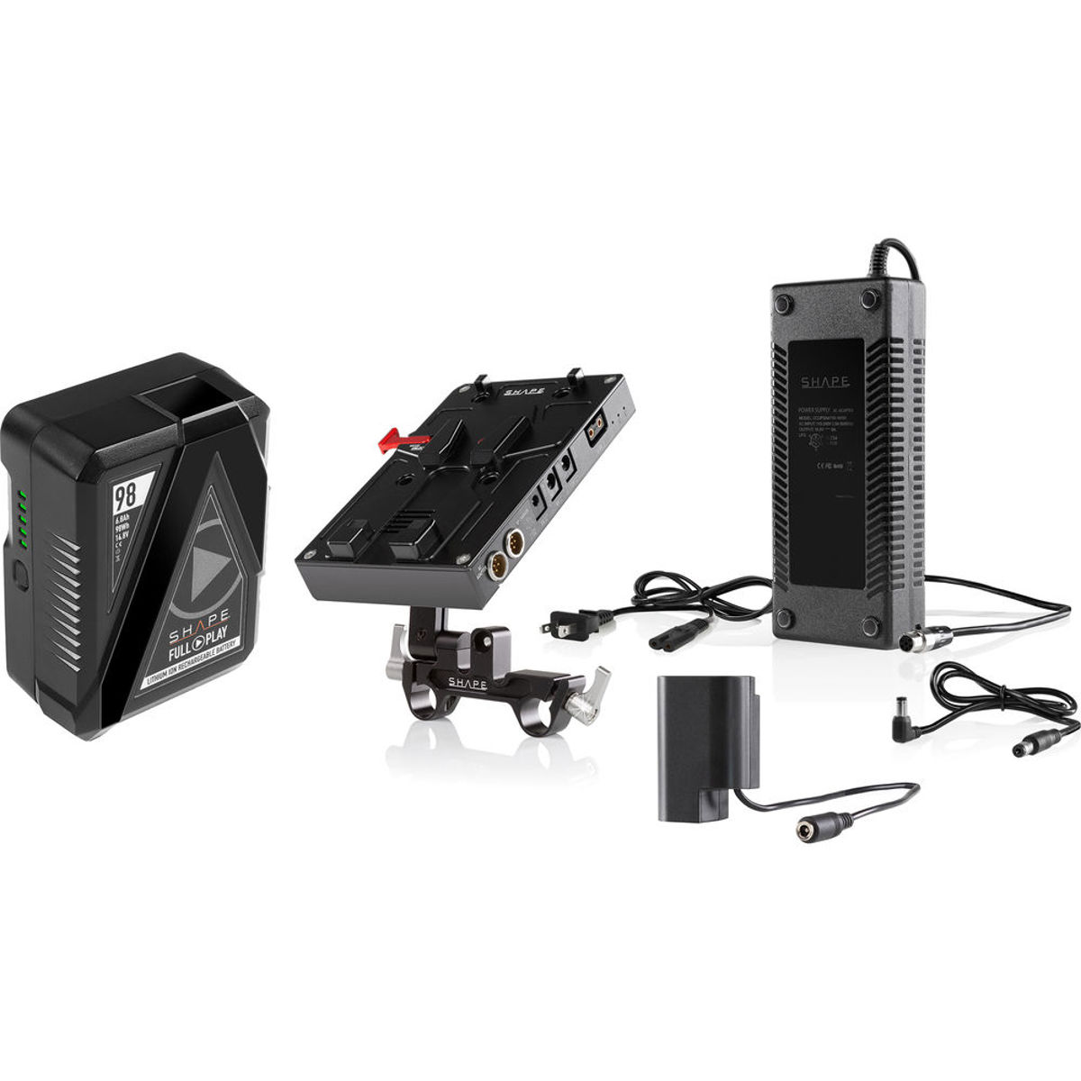 

Shape 98Wh Li-Ion Battery Kit with D-Box Power and Charger for GH4/GH5 Camera