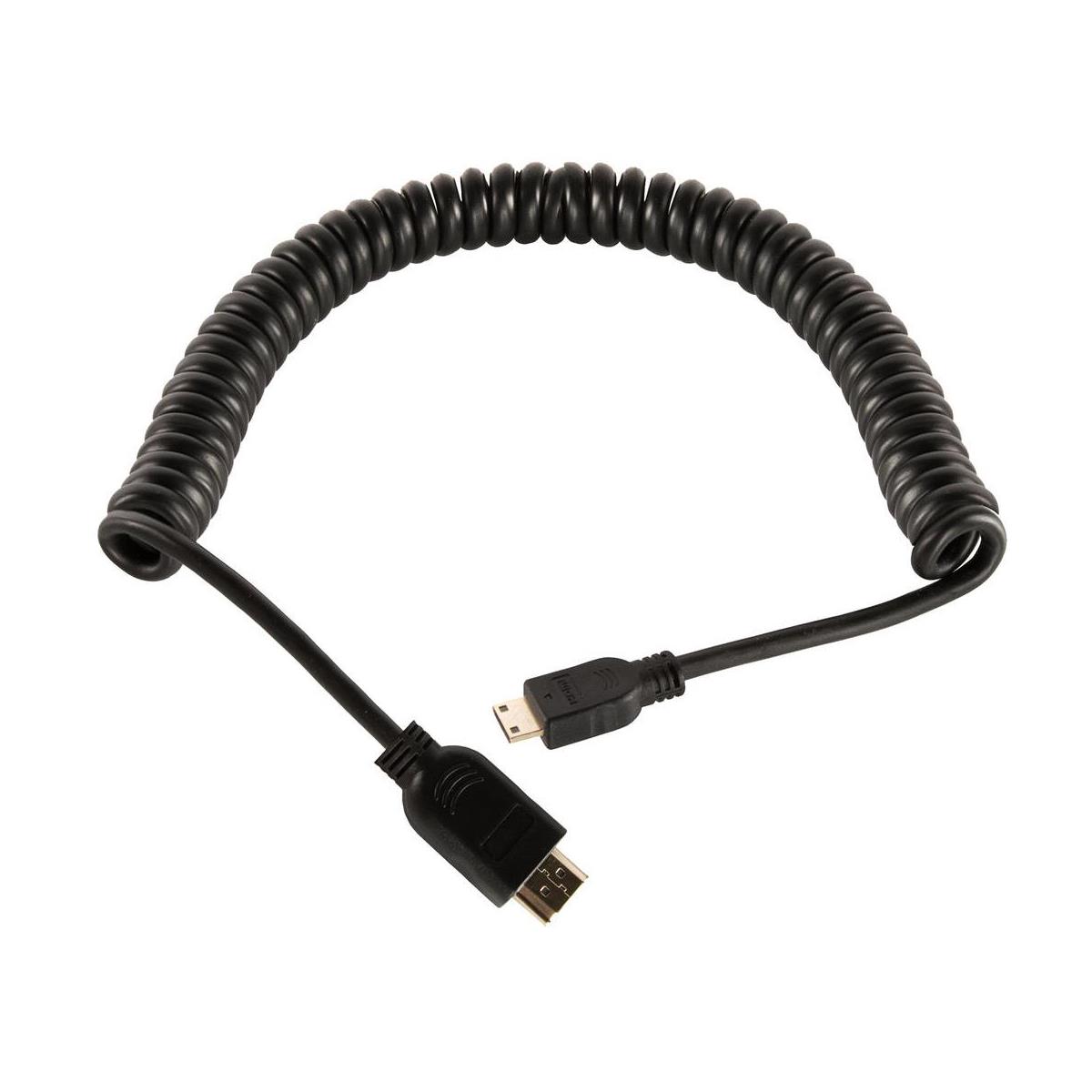 Image of Shape 24&quot; HDMI to Mini-HDMI Coiled Cable