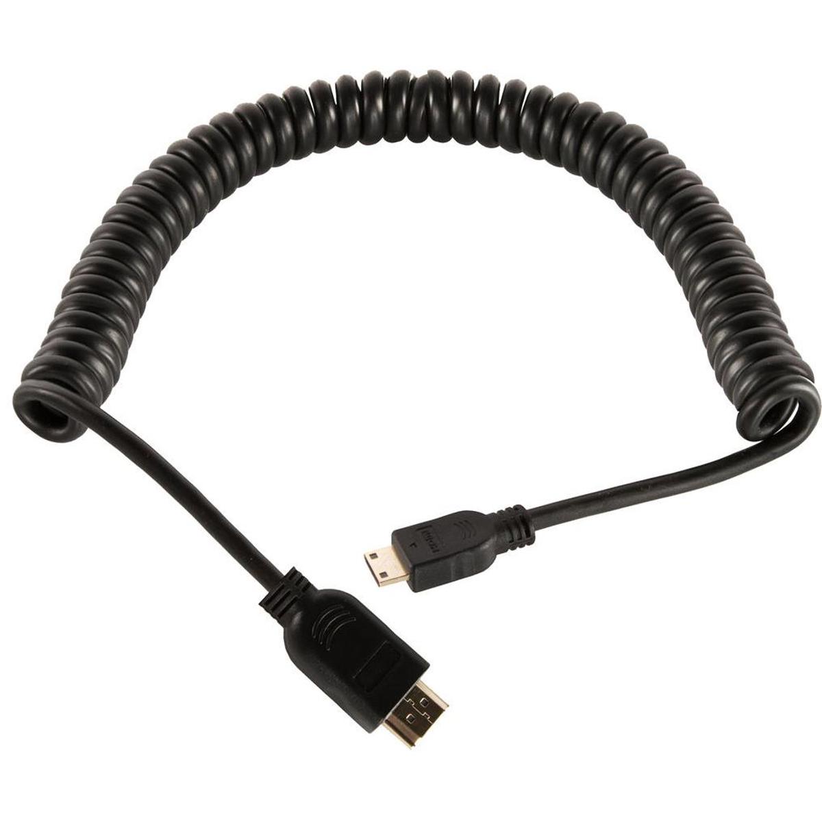 Image of Shape 24&quot; HDMI to Mini-HDMI Coiled Cable