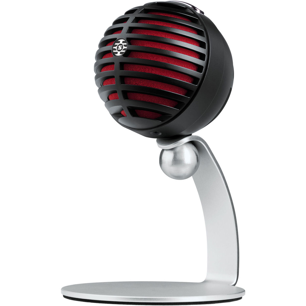 

Shure MV5 Digital Condenser Cardioid USB & Lightning Microphone, Black/Red Foam