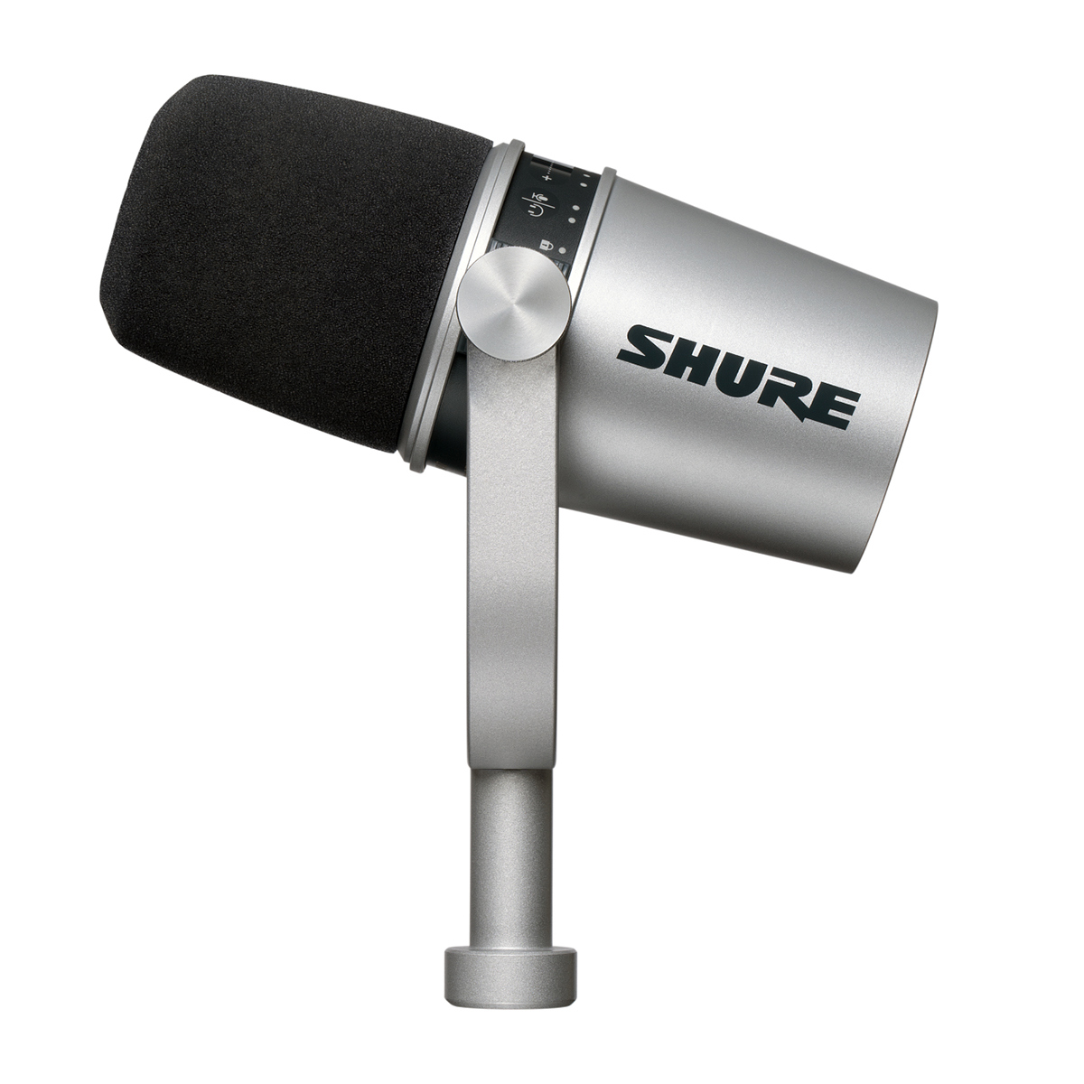 

Shure MV7 Dynamic Unidirectional Dual XLR/USB Podcasting Microphone, Silver