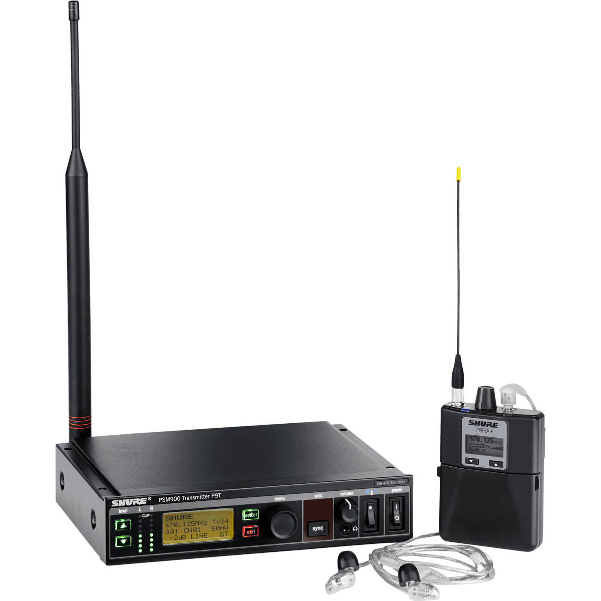 

Shure SM 900 Wireless Personal Monitor System w/P9T Transmitter, SE425 Earphones G6: 470-506MHz