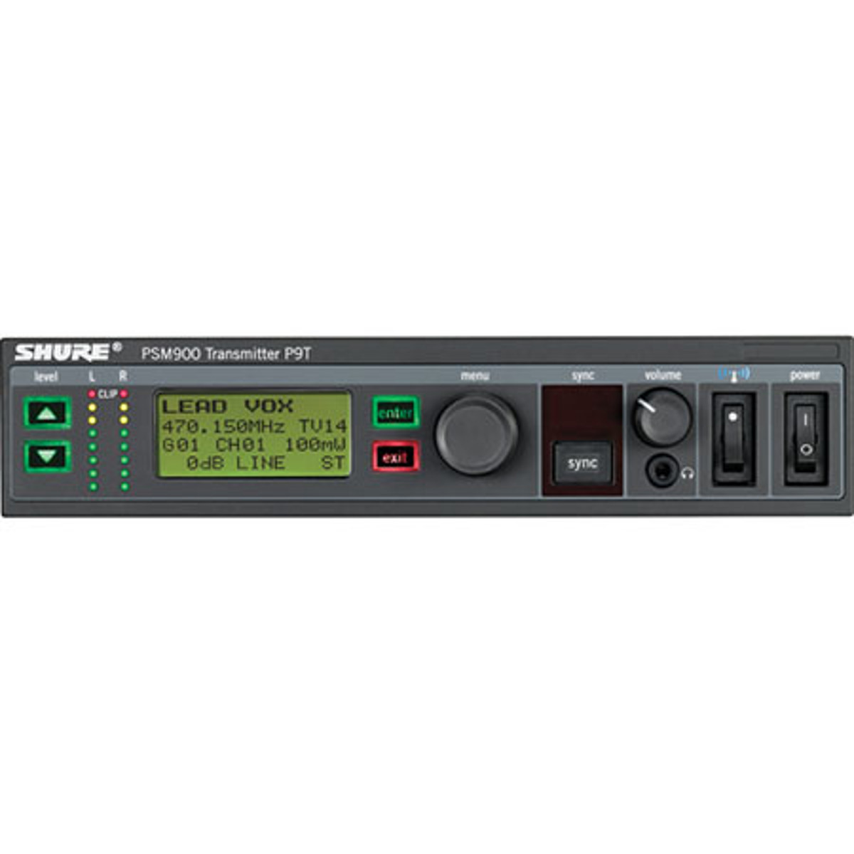 

Shure P9T Wireless Transmitter for PSM900 G7: 506-542MHz