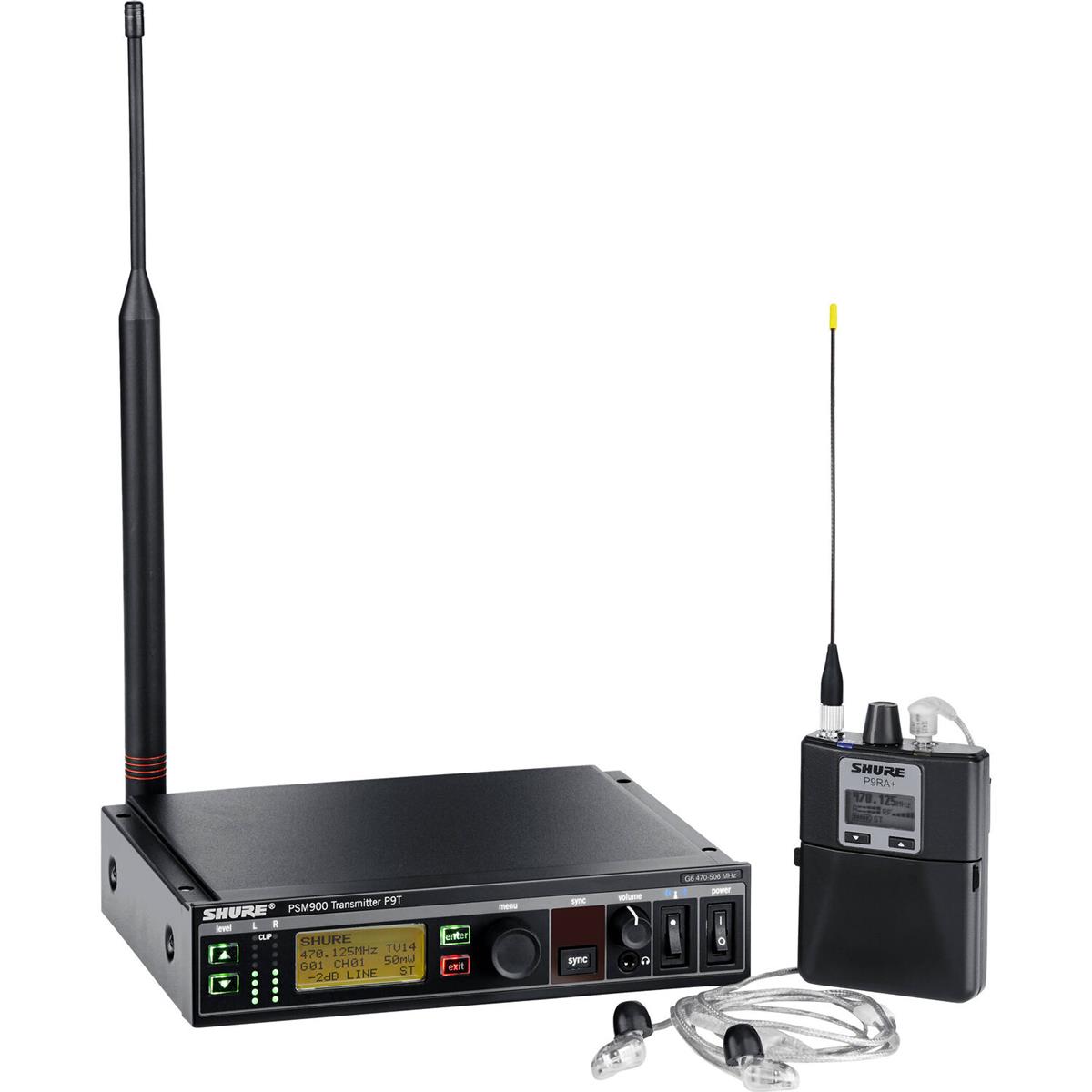 Image of Shure PSM 900 Wireless Personal Monitor System with SE425 PRO Sound Earphone H21: 542-578MHz