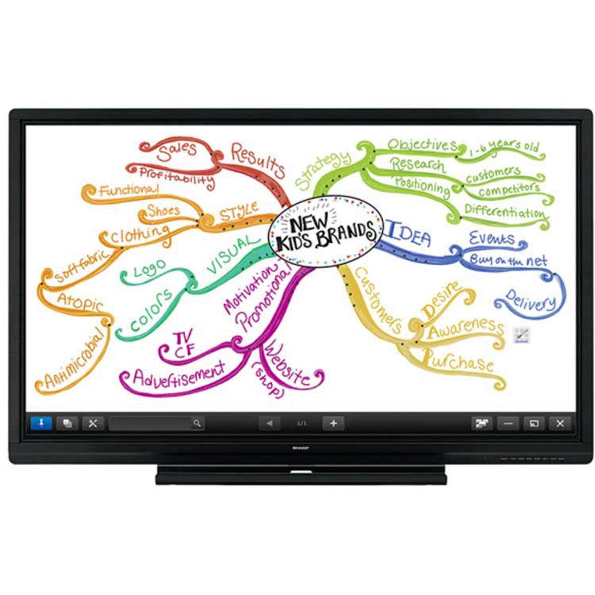

Sharp AQUOS BOARD PN-C705B 70" Full HD Interactive Multi-User Display System