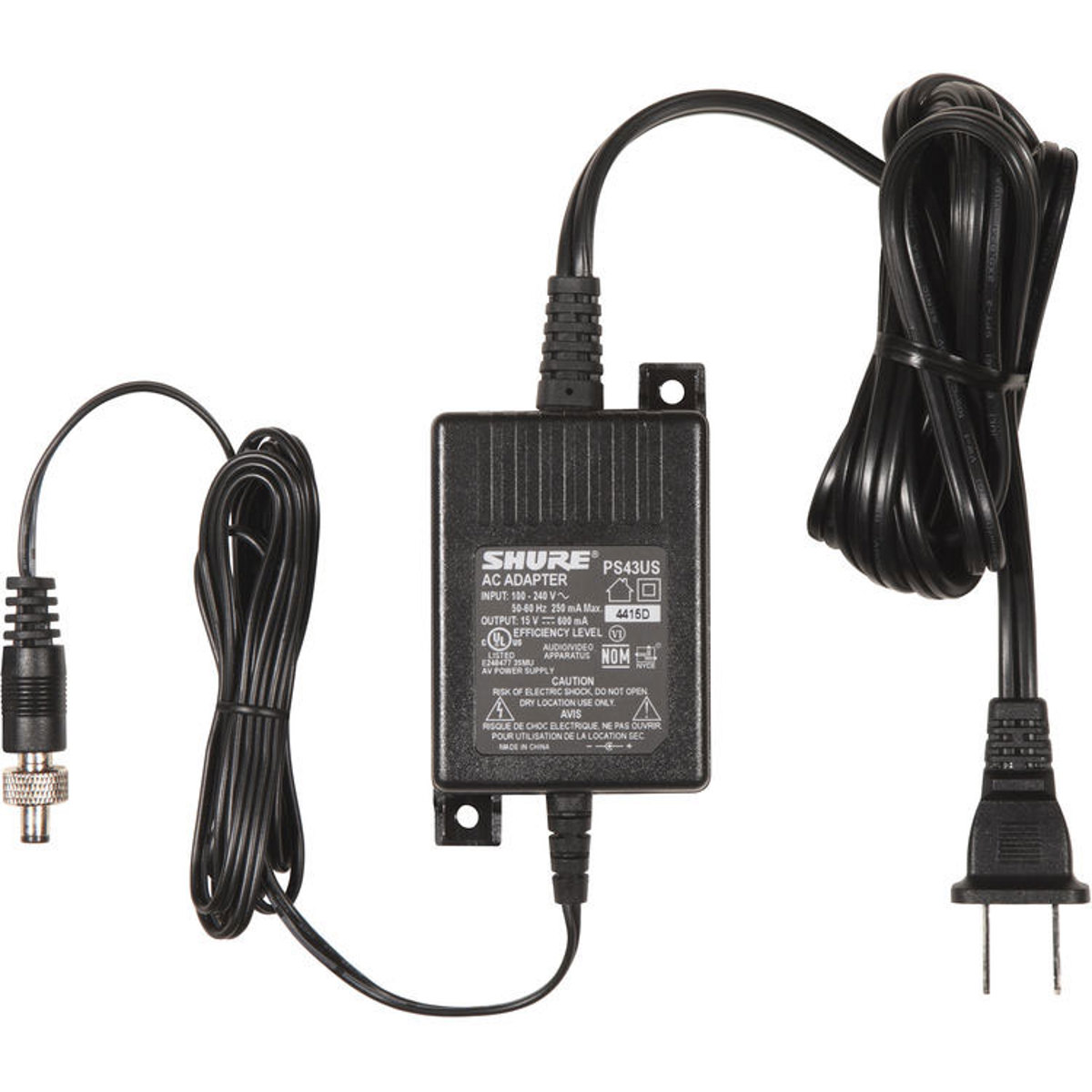 

Shure PS43US 15 VDC Power Supply for Wireless Receivers