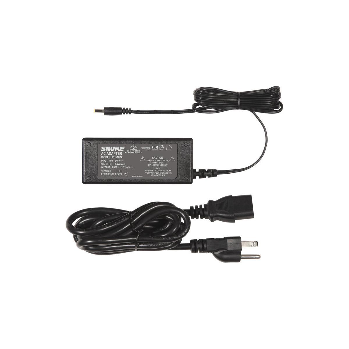 Image of Shure 15 VDC Power Supply for 2 Bay Chargers