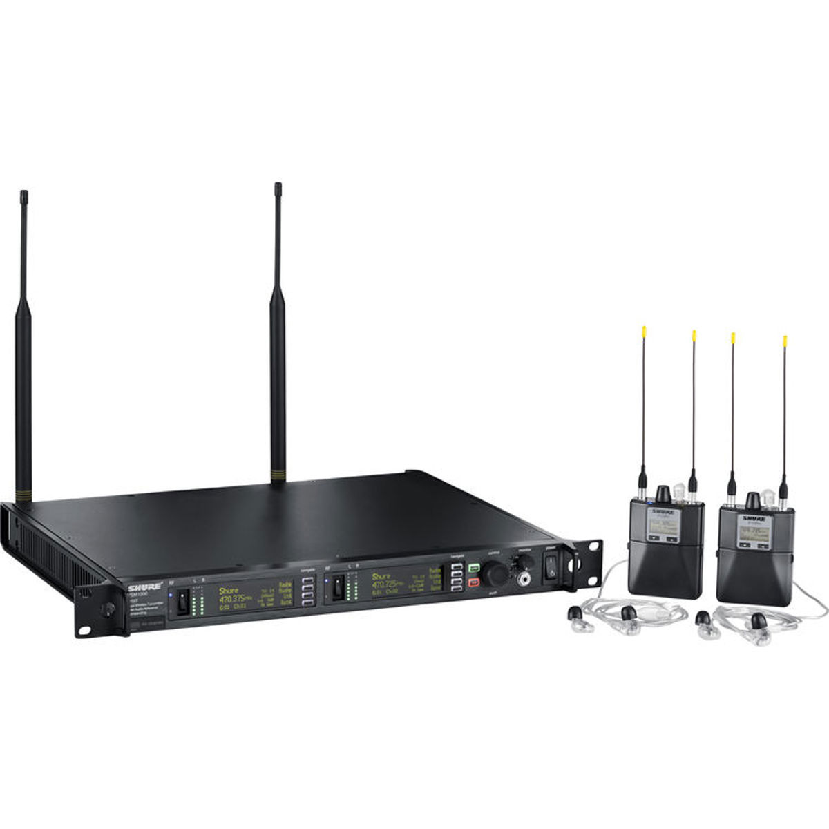 

Shure P10T Transmitter, 2x P10R Receiver, SE425 Earphones System/J8A: 554-616MHz