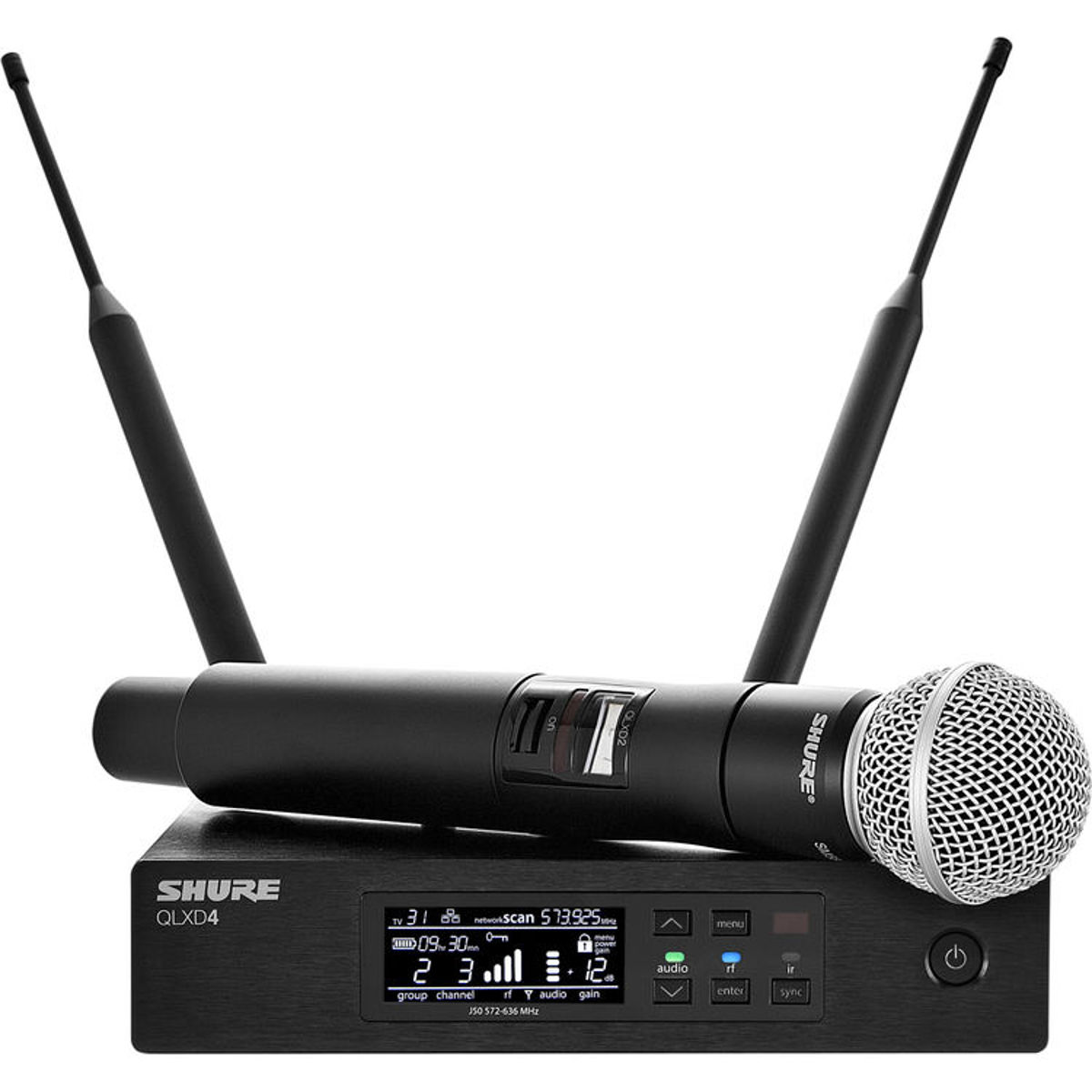 

Shure QLXD24/SM58 VHF Handheld Wireless Mic System, V50: 174.120 to 215.820 MHz