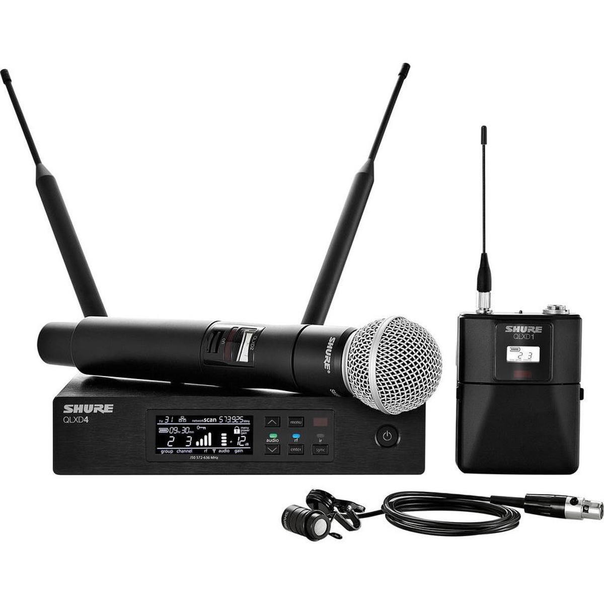 

Shure QLXD124/85 Combo Wireless Mic System, G50/470-534Mhz