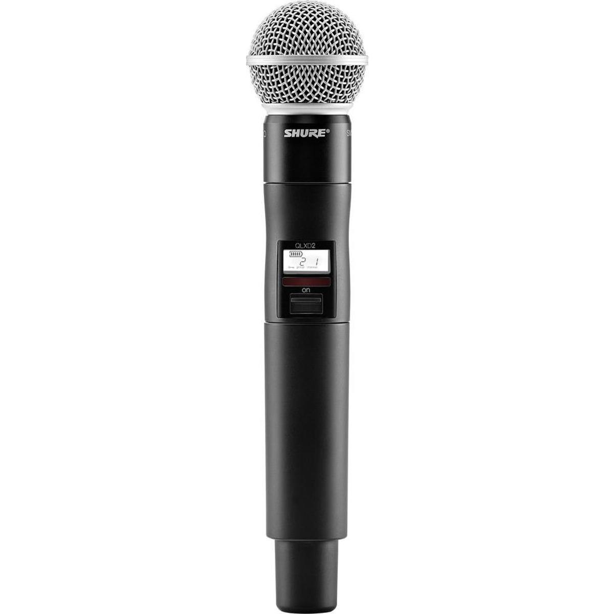 

Shure QLXD2 Handheld Wireless Mic Transmitter with SM58 Cartridge, 470-534 MHz