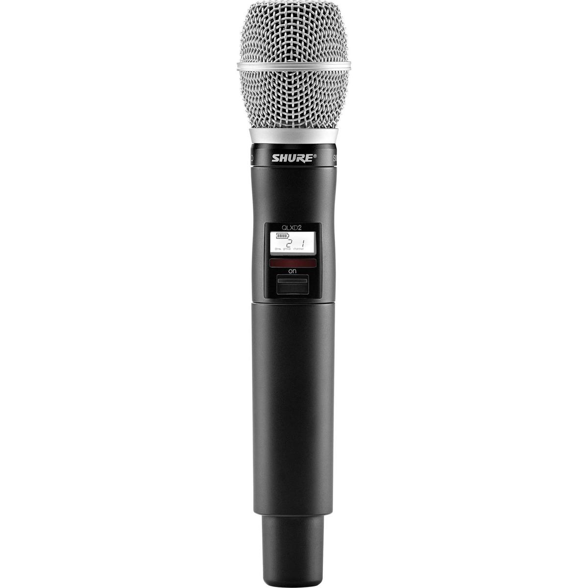 

Shure QLXD2 Handheld Wireless Mic Transmitter with SM86 Cartridge, 470-534 MHz