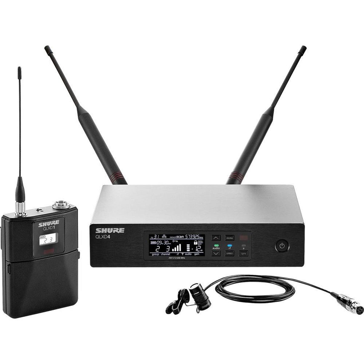 

Shure QLXD14/84 Lavalier Wireless Microphone System, G50/470-534MHz