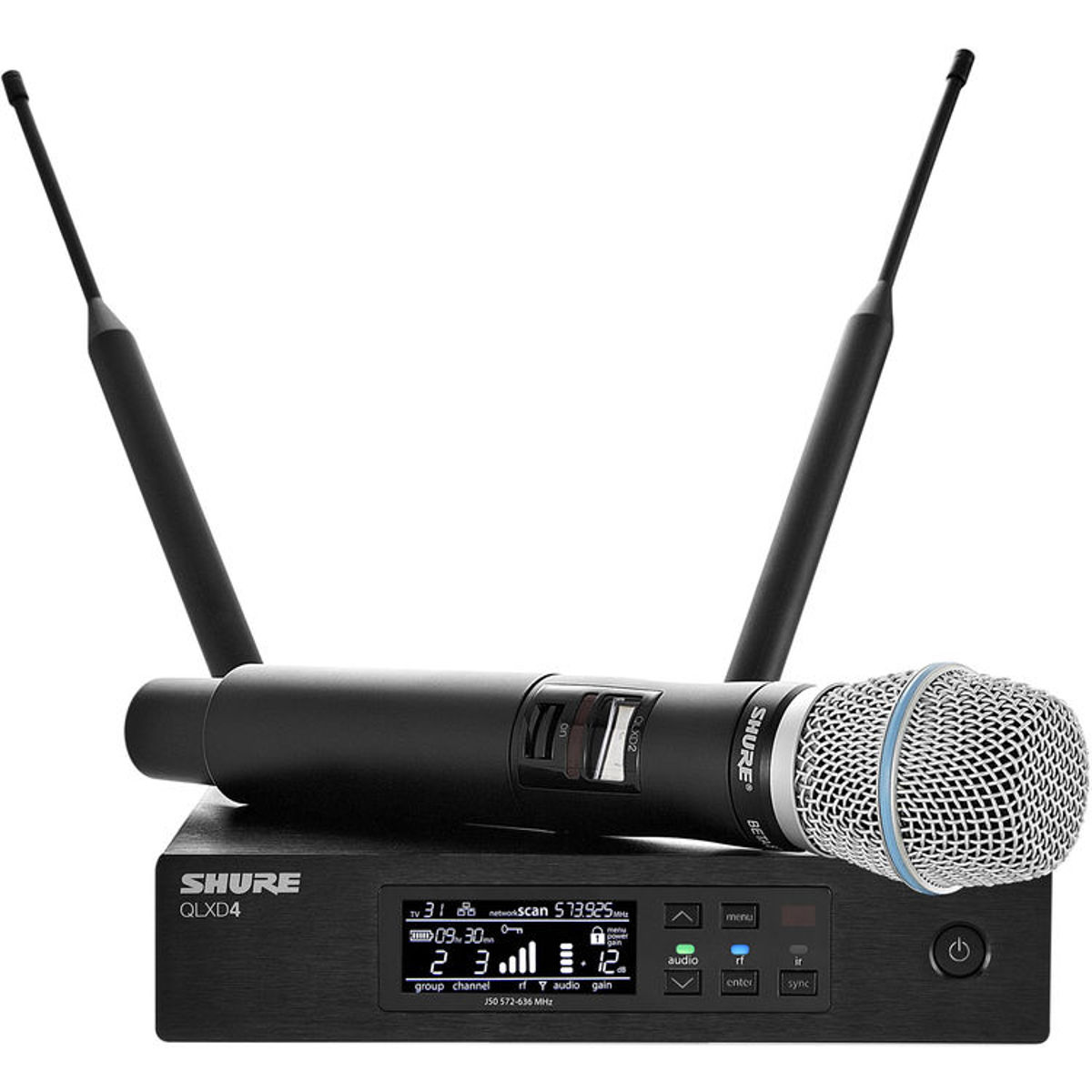 

Shure QLXD24/B87A Handheld Wireless Microphone System X52: 902 to 928 MHz