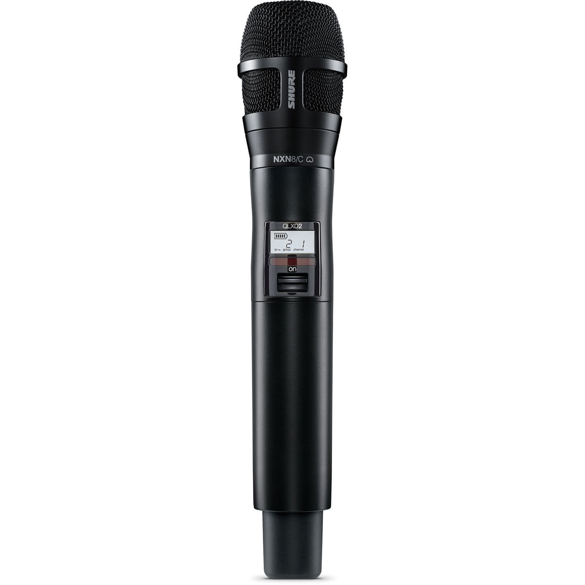 

Shure QLXD2/N8 Digital Wireless Handheld Transmitter with N8 Mic Capsule, Black H50: 534-598MHz Cardioid