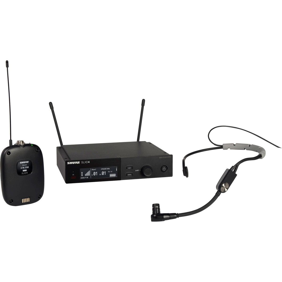 

Shure SLXD14/SM35 1-CH Digital Wireless System with SM35 Mic, G58: 470-514MHz