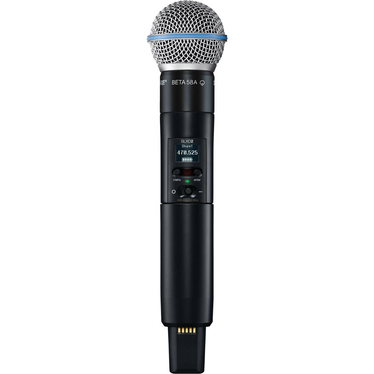 

Shure SLXD2/B58 Handheld Tx w/ Beta 58 Mic Capsule,J52: 558-602MHz, 614-616MHz