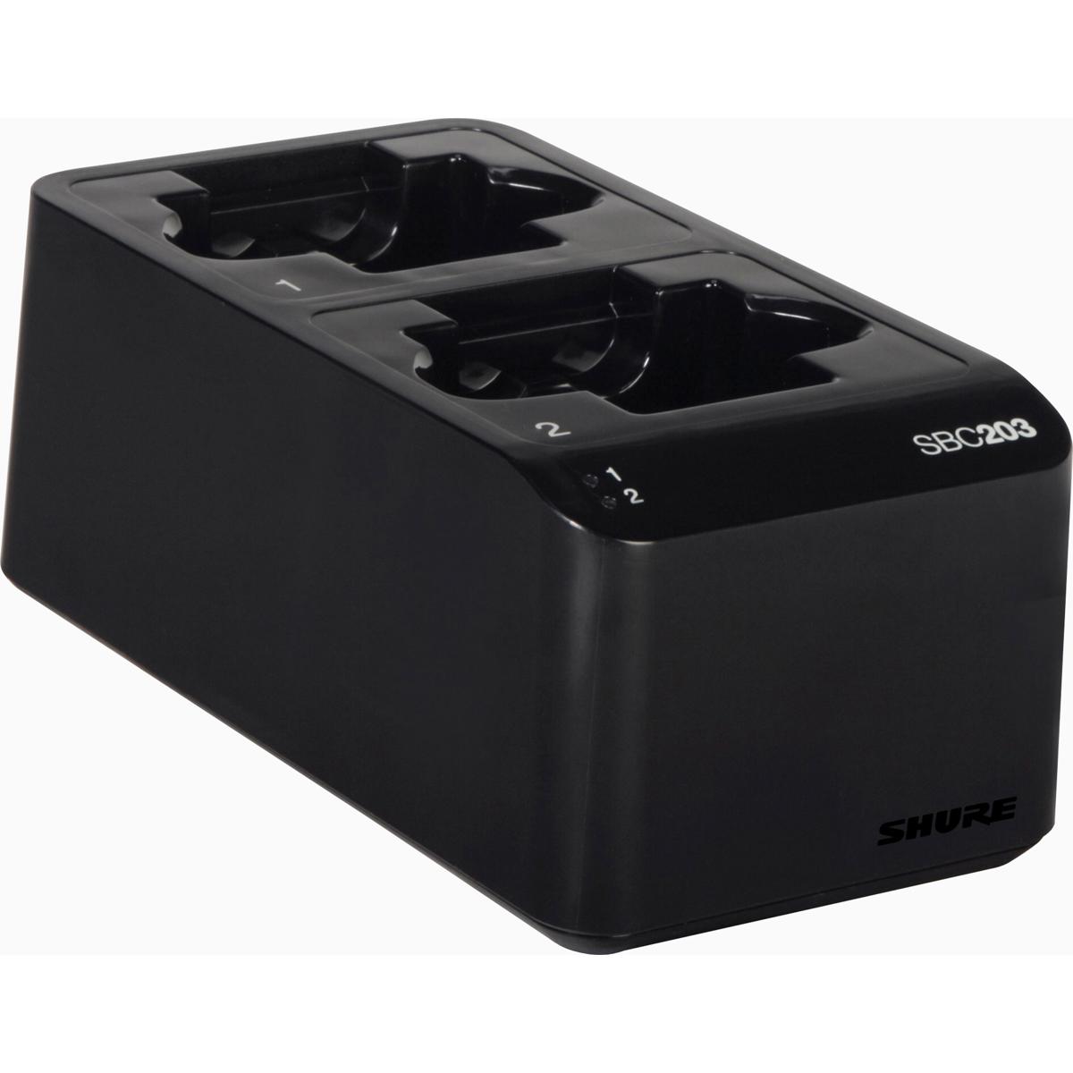 

Shure SBC203 Dual-Docking Recharging Station for SLX-D Tx & SB903 Li-Ion Battery