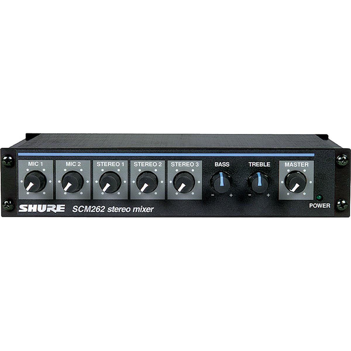 Image of Shure SCM262 Stereo Microphone Mixer