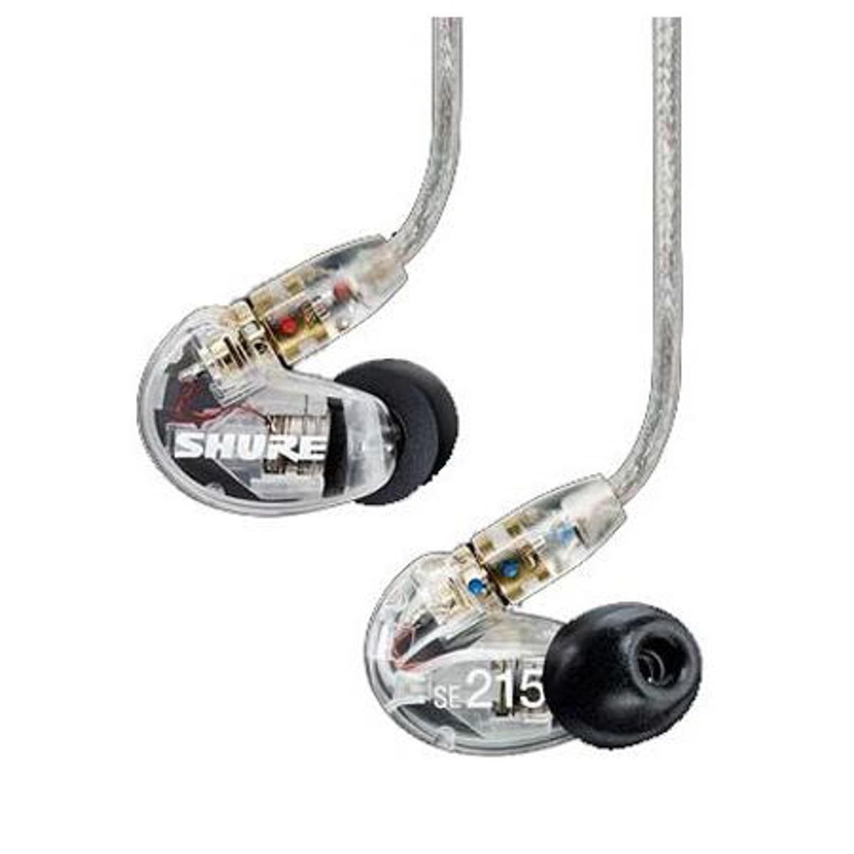 Шумоизолирующие стереонаушники-вкладыши Shure SE215, прозрачные, #SE215-CL