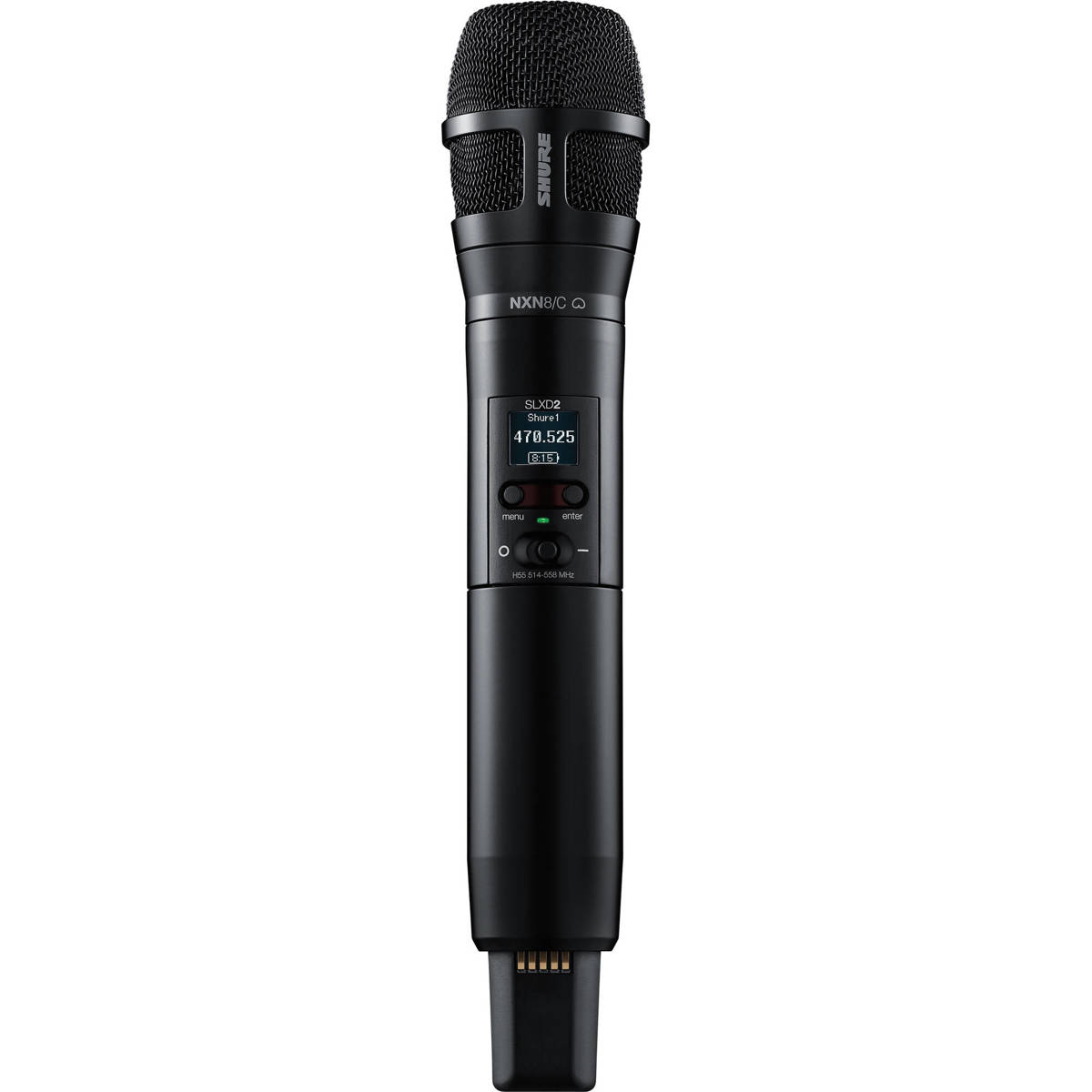 

Shure SLXD2/N8 Digital Wireless Handheld Transmitter with N8 Mic Capsule, Black H55: 514-558MHz Cardioid