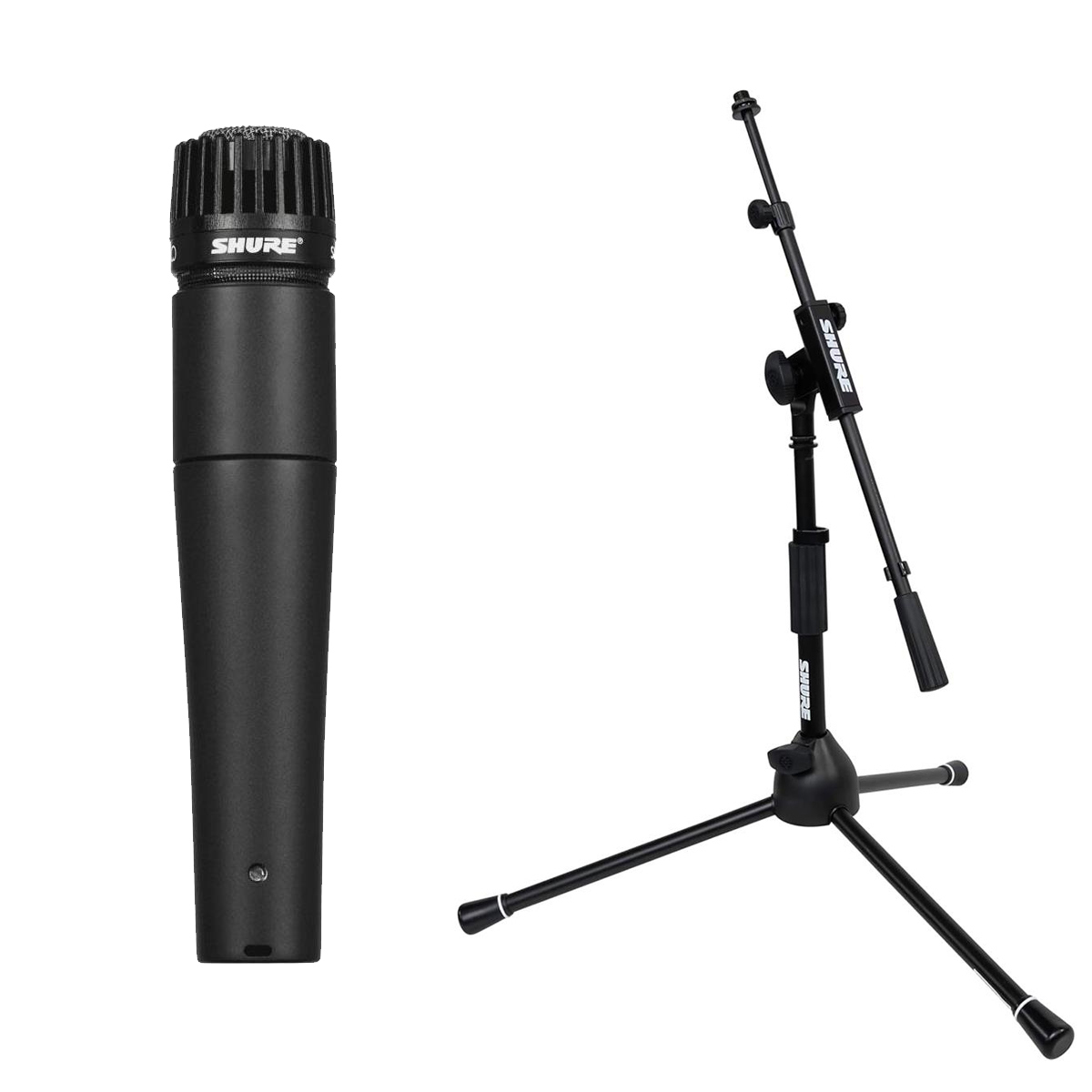 

Shure SM57-LC Cardioid Dynamic Instrument Mic with Low Profile Tripod Stand