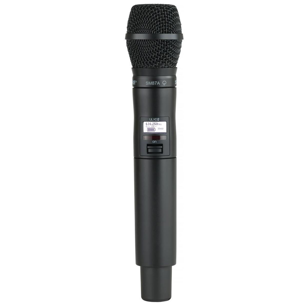 

Shure ULXD2 Wireless Handheld Transmitter, SM87A Mic Capsule, J50A: 572 - 616MHz