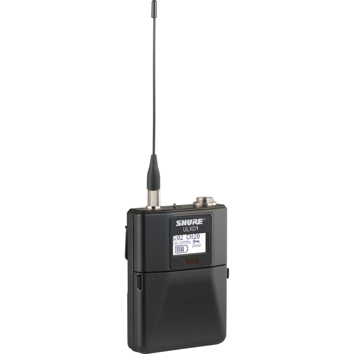 

Shure ULXD1 Digital Wireless Bodypack Transmitter, G50: 470.125 - 533.925MHz