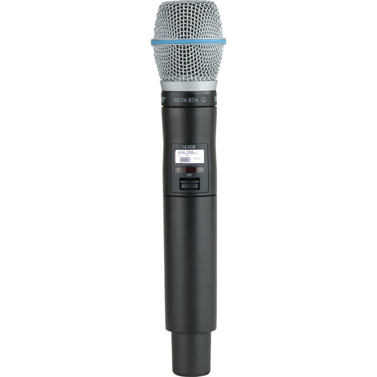 

Shure ULXD2/B87A VHF Handheld Transmitter, Beta 87A Capsule, V50: 174 to 216MHz