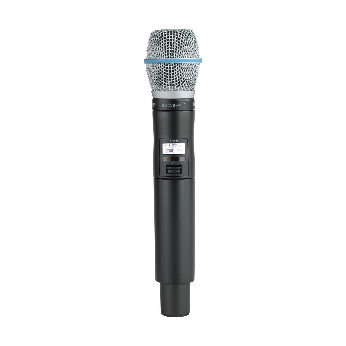 Shure ULXD2 Handheld Transmitter with Beta 87A Microphone, X52: 902-928MHz -  ULXD2/B87A=-X52