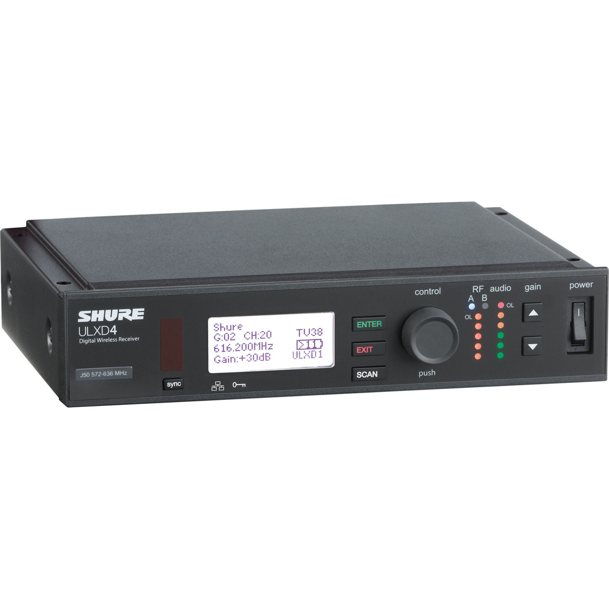 

Shure ULXD4 Digital Wireless Receiver, X52: 902-928MHz