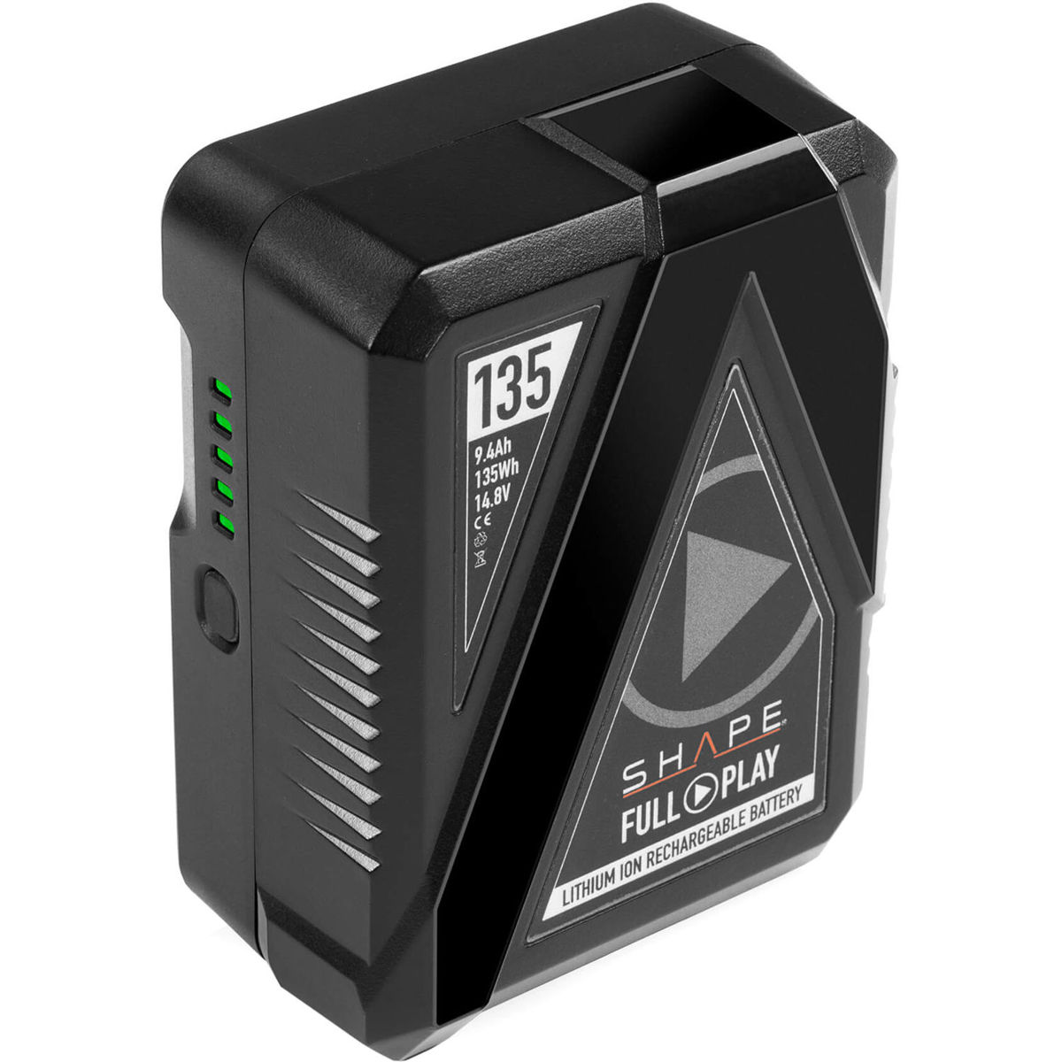 

Shape Full Play 14.8V 135Wh 9.4Ah Rechargeable Lithium-Ion V-Mount Battery