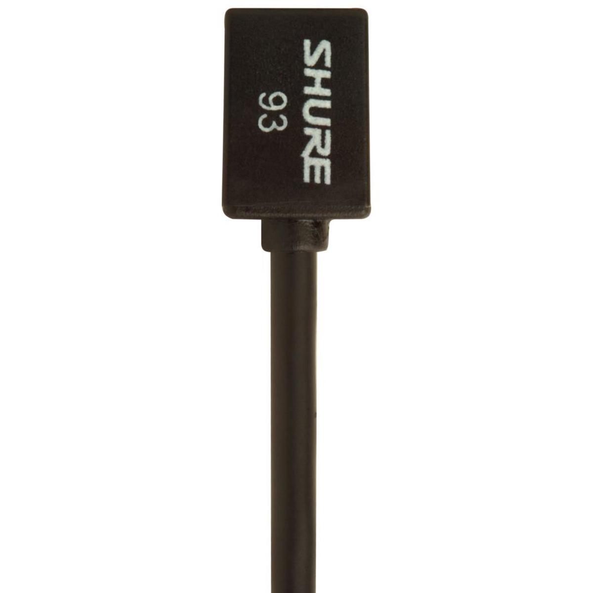 

Shure WL93 Omni Lavalier Condenser Microphone w/TA4F for Shure, 6' Cable, Black